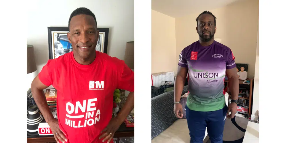 Picture from left to right: Shaka Hislop, former Newcastle and West Ham goalkeeper; Olivier Bernard, former Newcastle left back