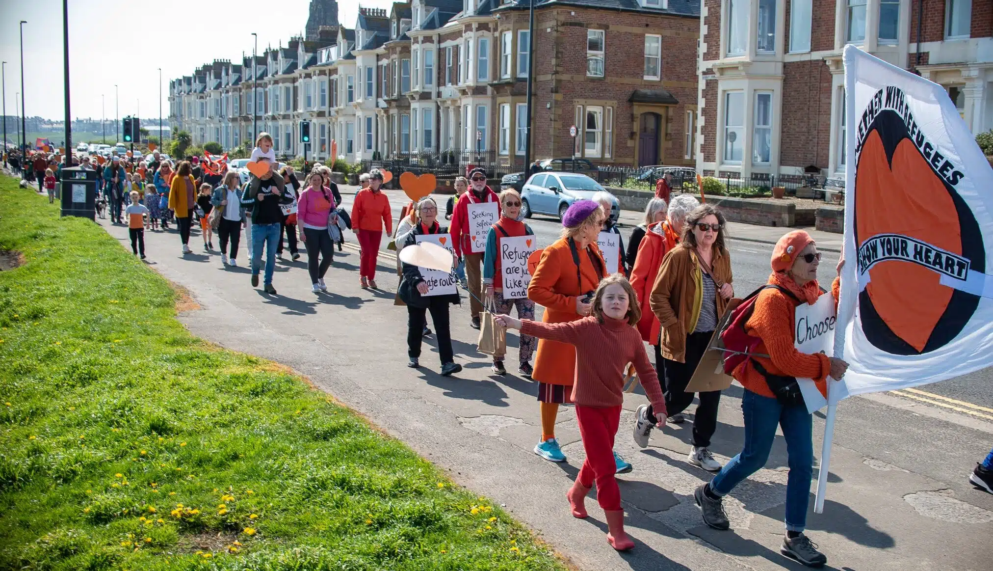 Local community group Tynemouth Together With Refugees 'March for Compassion'